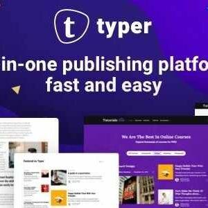 Typer Theme GPL –Amazing Blog and Multi Author Publishing Theme