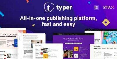 Typer Theme GPL –Amazing Blog and Multi Author Publishing Theme