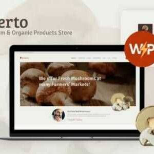 Umberto Theme GPL –Mushroom Farm & Organic Products Store WordPress Theme