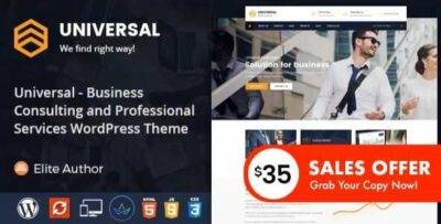 Universal Theme GPL –Business Consulting and Professional Services WordPress Theme