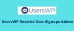 UsersWP Restrict User Signups Addon GPL