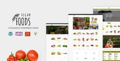 Vegan Food Theme GPL –Organic Store Responsive WooCommerce WP Theme