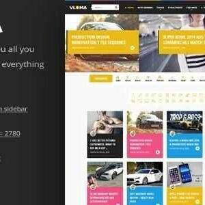 Vloma Grid Theme GPL –A Responsive WordPress Video Blog Theme