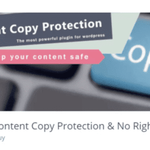 WP Content Copy Protection Pro & No Right Click