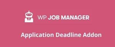 WP Job Manager Application Deadline