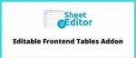 WP Sheet Editor Editable Frontend Tables
