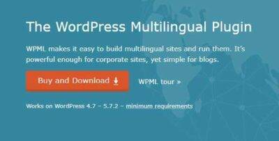 WPML WordPress CMS Multilingual GPL –WordPress Plugin