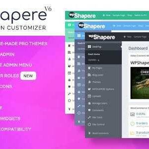 WPShapere GPL –WordPress Admin Theme Premium