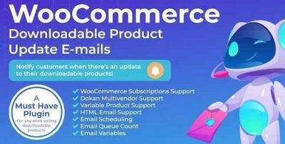 WooCommerce Downloadable Product Update E-mails