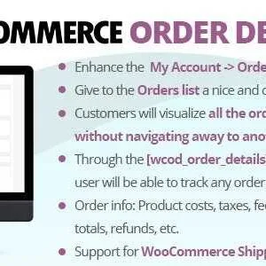 WooCommerce Order Details GPL
