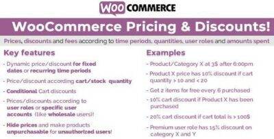 WooCommerce Pricing & Discounts GPL