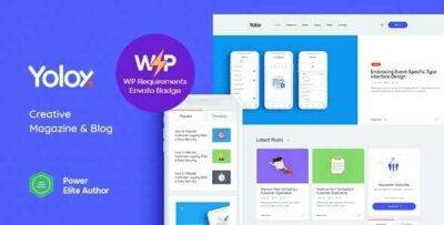 Yolox Theme GPL –Modern WordPress Blog Theme for Business & Startup