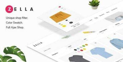 Zella Theme GPL –WooCommerce AJAX WordPress Theme – RTL support