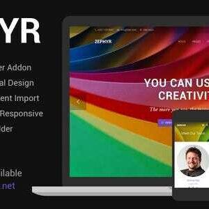 Zephyr Theme GPL –Material Design Theme Latest Version
