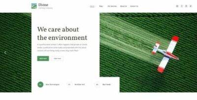 Dione Theme GPL –Farming and Agriculture Corporate Template