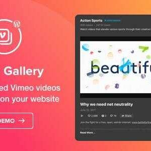 Vimeo Gallery GPL –WordPress Vimeo plugin