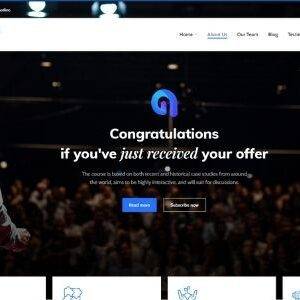 Lapetus Theme GPL –One page template for coaching and personal trainers