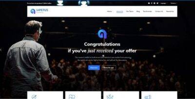 Lapetus Theme GPL –One page template for coaching and personal trainers