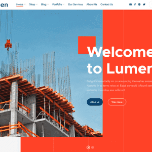 Lumen Theme GPL –multipurpose theme for constructions and architecture