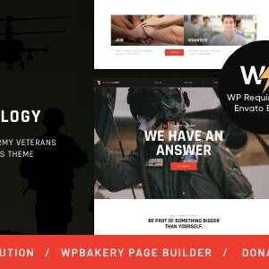 Militarology Theme GPL –Military Service & Army Veterans WordPress Websites