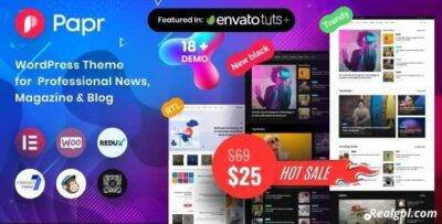 Papr Theme GPL –News Magazine WordPress Theme