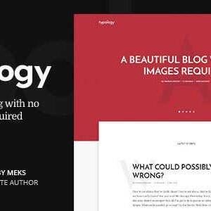 Typology Theme GPL –Text-Based Minimal WordPress Blog Theme