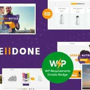 Welldone Theme GPL –Sports & Fitness Nutrition and Supplements Store WordPress Theme