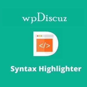 wpDiscuz Syntax Highlighter Addon