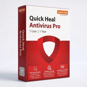 Quick Heal Antivirus Pro 1 User 1 Year – Windows PC Security Software